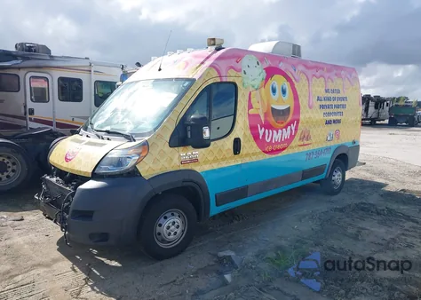 2018 Ram Promaster 2500 High Roof 159 Wb from USA, damaged, VIN 3C6TRVDG6JE124684